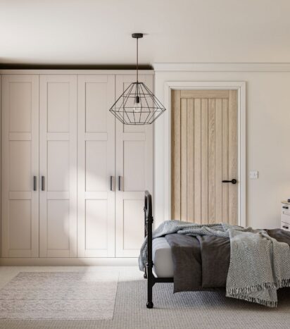 Belsay Bedroom Design - Cashmere Shaker Doors