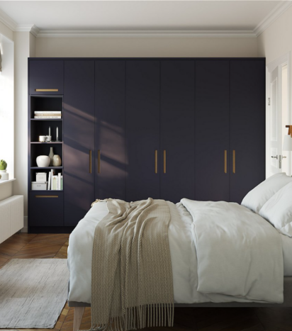 Porter Bedroom Design - Carbon Shaker Doors