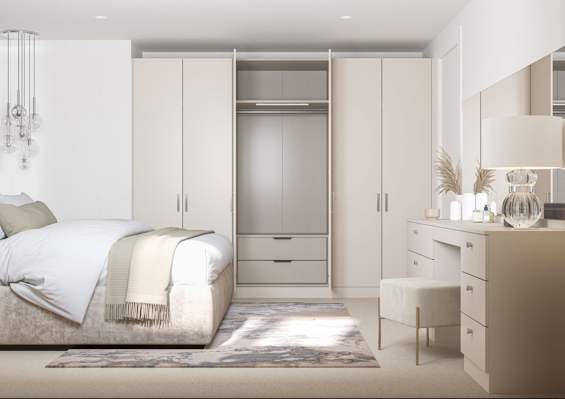 Porter Bedroom Design - Cashmere Shaker Doors