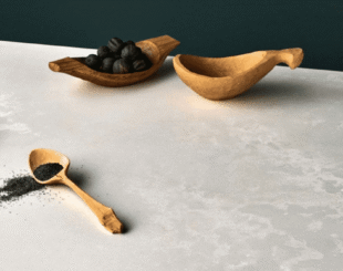 Details of Icy White Quartz Kitchen Worktop
